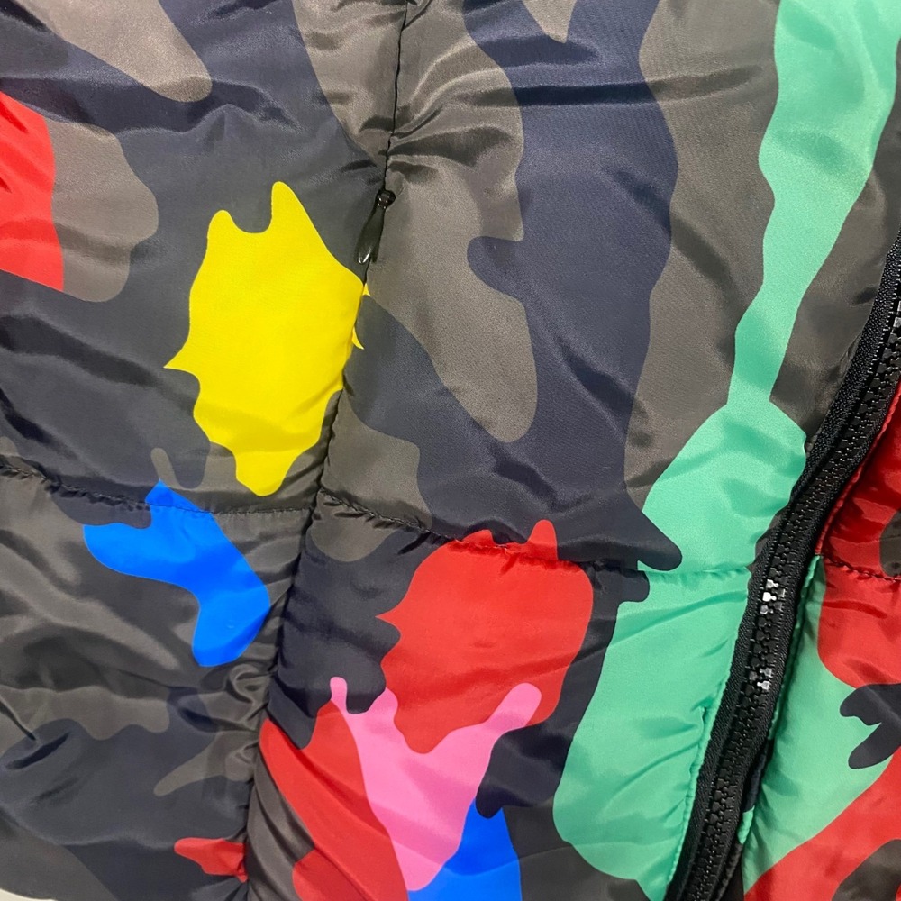 Modx Colorful Camo Puffer Jacket Streetwear Women's Size S - Picture 4 of 16